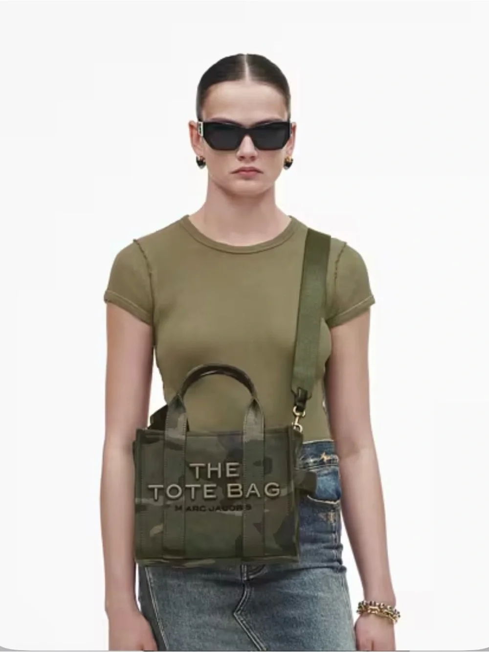 Marc Jacobs Women’s The Camo Jacquard Small Tote Bag